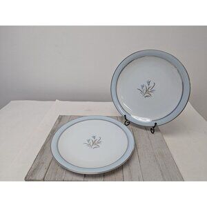 Set Of 2 Noritake Bluebell 10 3/8" Dinner Plates 5558 Fine China